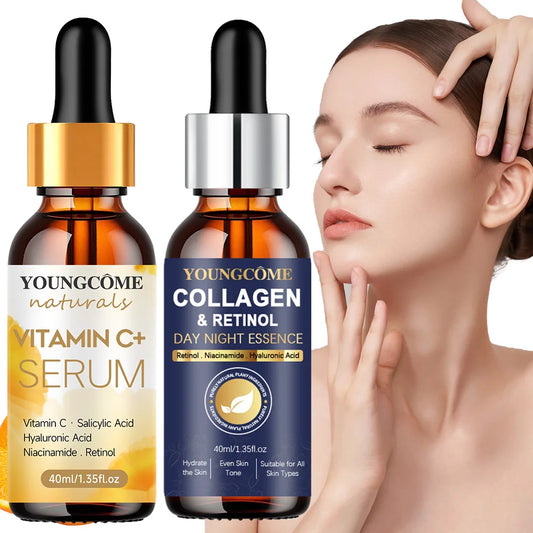 YOUNGCOME Collagne  retinol Essenge For Face  Hyaluronic Acid Moisturizer Improves Look Of Wrinkles, Dry Skin, & Fine Lines
