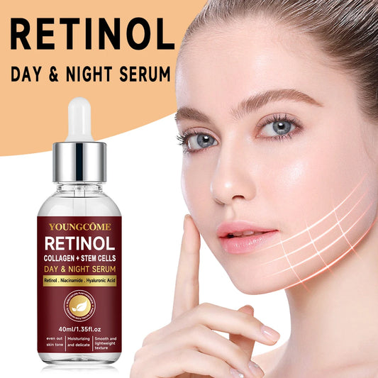 Retinol Collagen Serum Combo Locks In Moisture Repairs Skin Smoothes Wrinkles Increases Elasticity For Younger Healthier Skin
