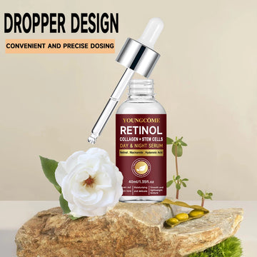 Retinol Collagen Serum Combo Locks In Moisture Repairs Skin Smoothes Wrinkles Increases Elasticity For Younger Healthier Skin
